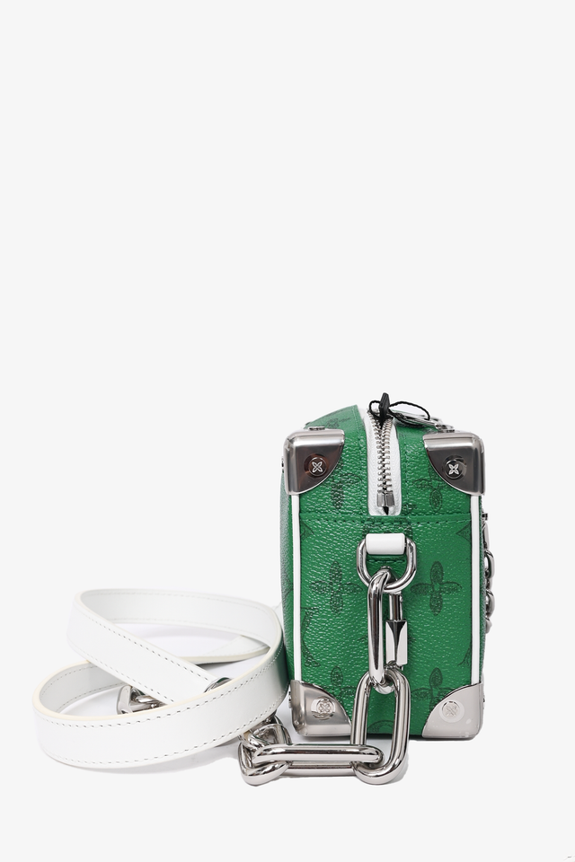 Louis Vuitton 2021 Green Monogram 'Everyday Mini Soft Trunk' Chain Bag