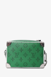 Louis Vuitton 2021 Green Monogram 'Everyday Mini Soft Trunk' Chain Bag