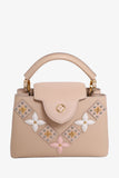 Louis Vuitton Beige Taurillon Mechanical Flowers Smile Capucines BB with Strap