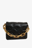 Louis Vuitton Black Embossed Monogram Coussin Cruise 22 Belt Bag