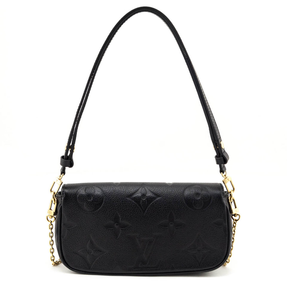 Louis Vuitton Black Empreinte Monogram Giant Ivy Wallet On Chain