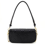 Louis Vuitton Black Empreinte Monogram Giant Ivy Wallet On Chain