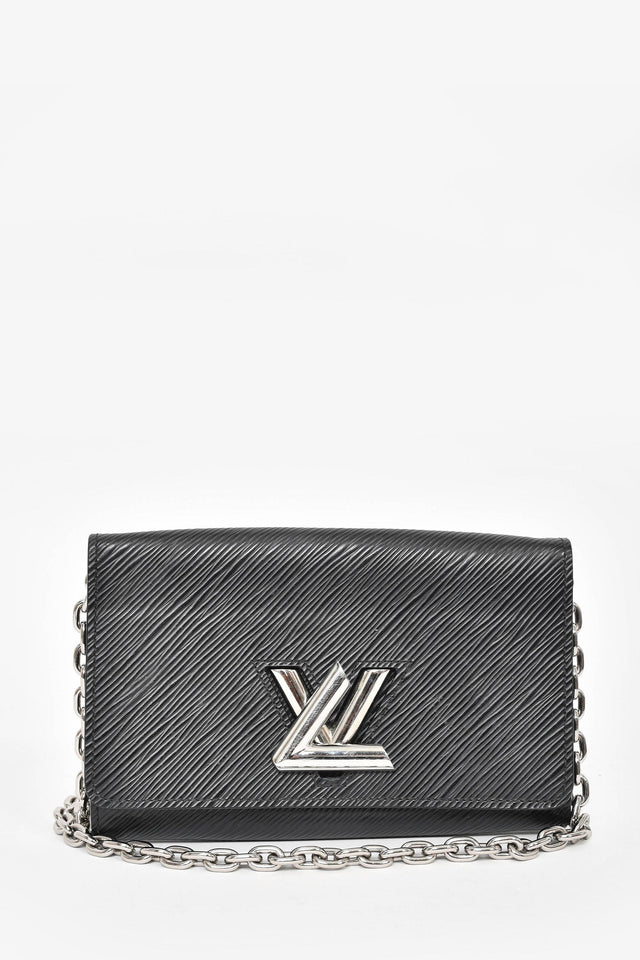 Louis Vuitton Black Epi Leather 'Twist' Wallet on Chain