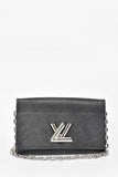 Louis Vuitton Black Epi Leather 'Twist' Wallet on Chain