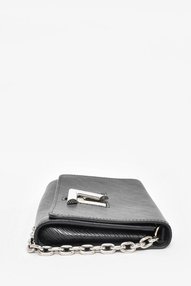 Louis Vuitton Black Epi Leather 'Twist' Wallet on Chain
