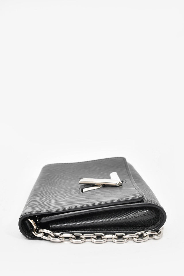 Louis Vuitton Black Epi Leather 'Twist' Wallet on Chain