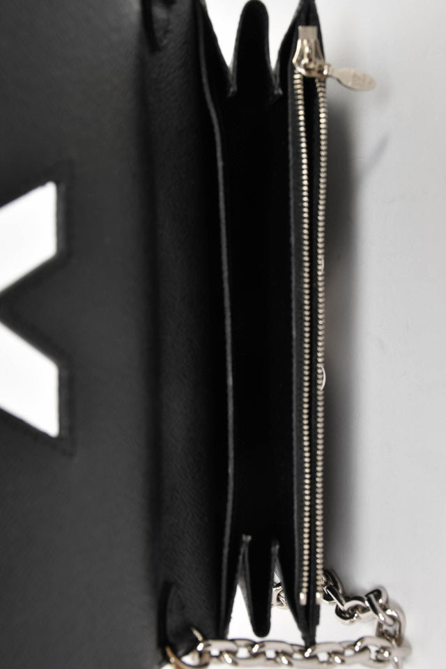 Louis Vuitton Black Epi Leather 'Twist' Wallet on Chain