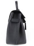 Louis Vuitton Black Grained Calfskin Leather Lockme Ever MM Two Way Top Handle Bag