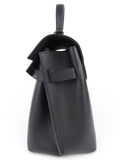 Louis Vuitton Black Grained Calfskin Leather Lockme Ever MM Two Way Top Handle Bag