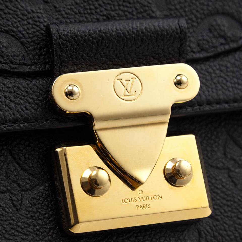 Louis Vuitton Black Monogram Empreinte Marceau Bag