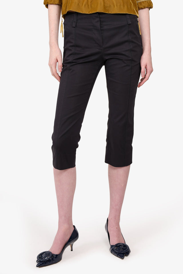 Louis Vuitton Black Straight Leg Pants Size 36