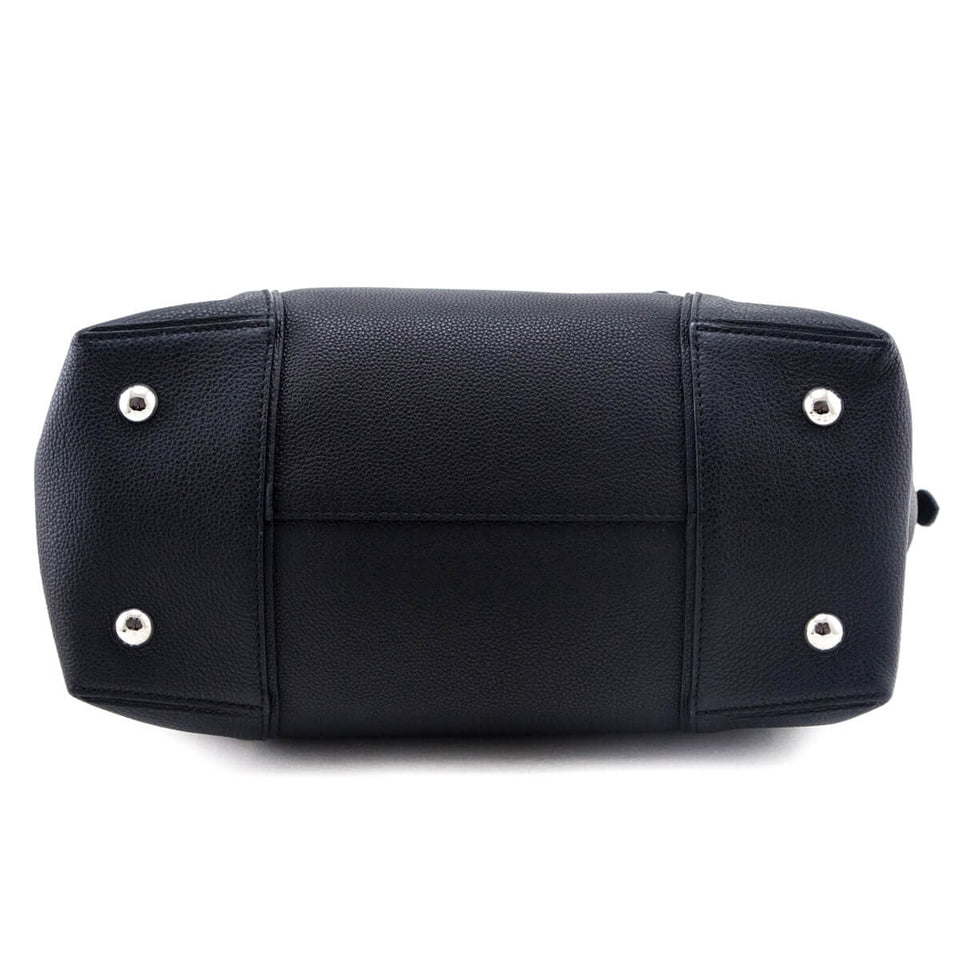 Louis Vuitton Black Veau Cachemire Python Soft Lockit MM