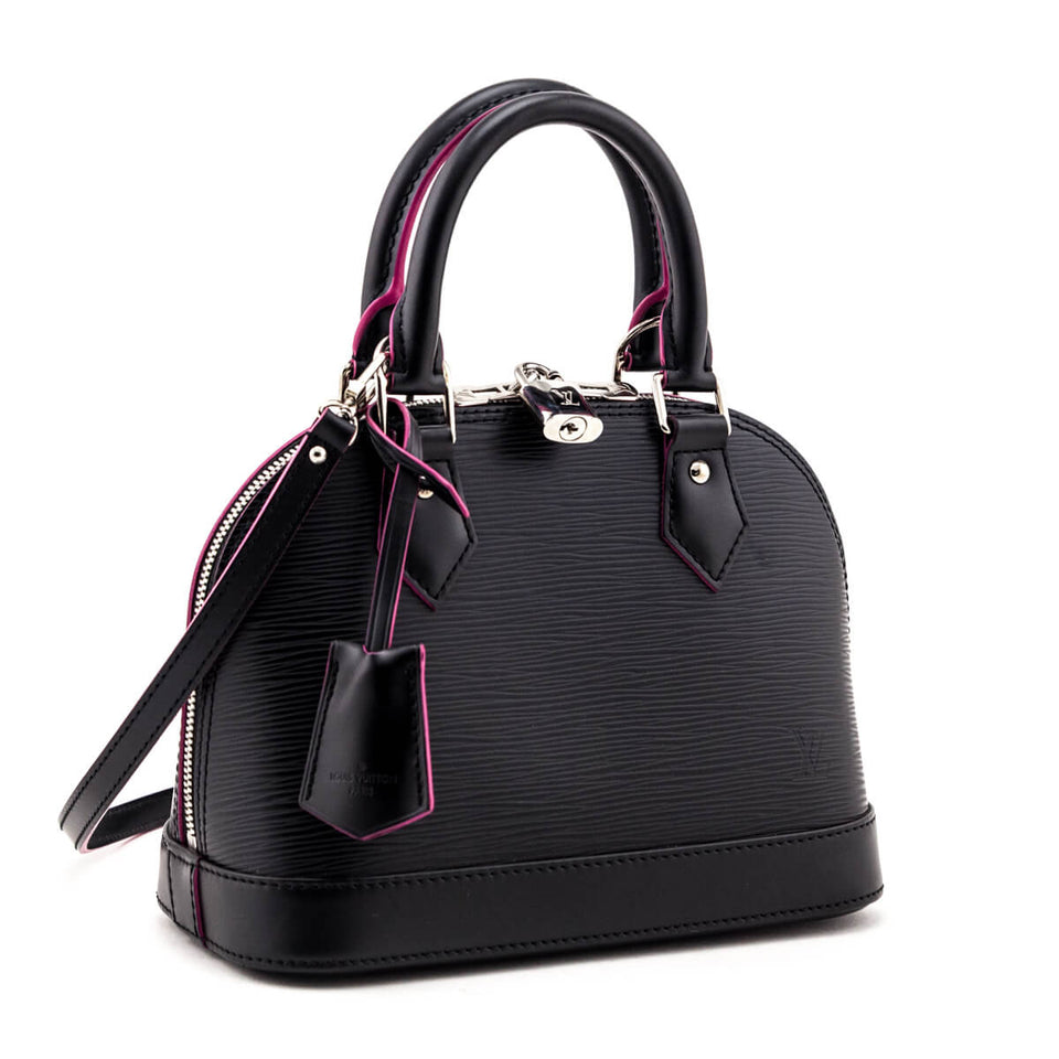 Louis Vuitton Black & Hot Pink Epi Alma BB