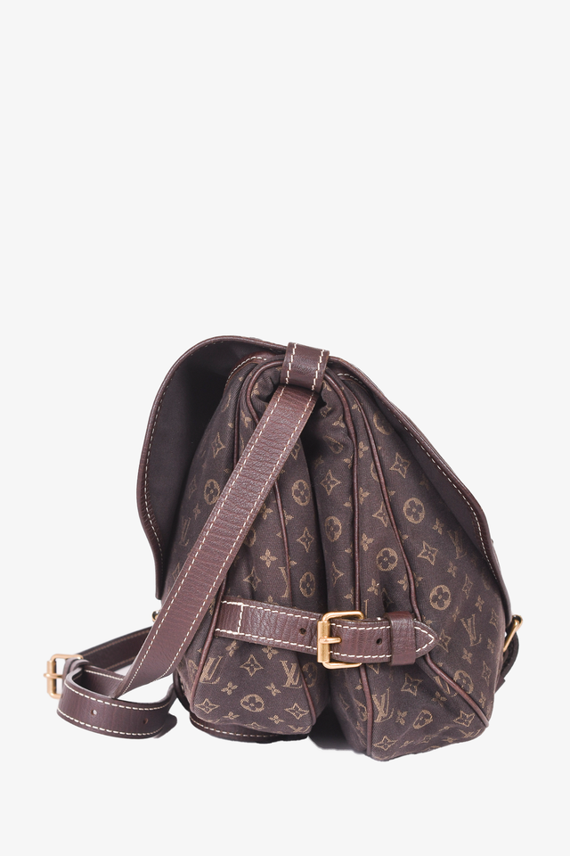 Louis Vuitton Brown Canvas Monogram 'Saumur 30' Crossbody