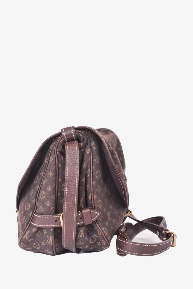 Louis Vuitton Brown Canvas Monogram 'Saumur 30' Crossbody