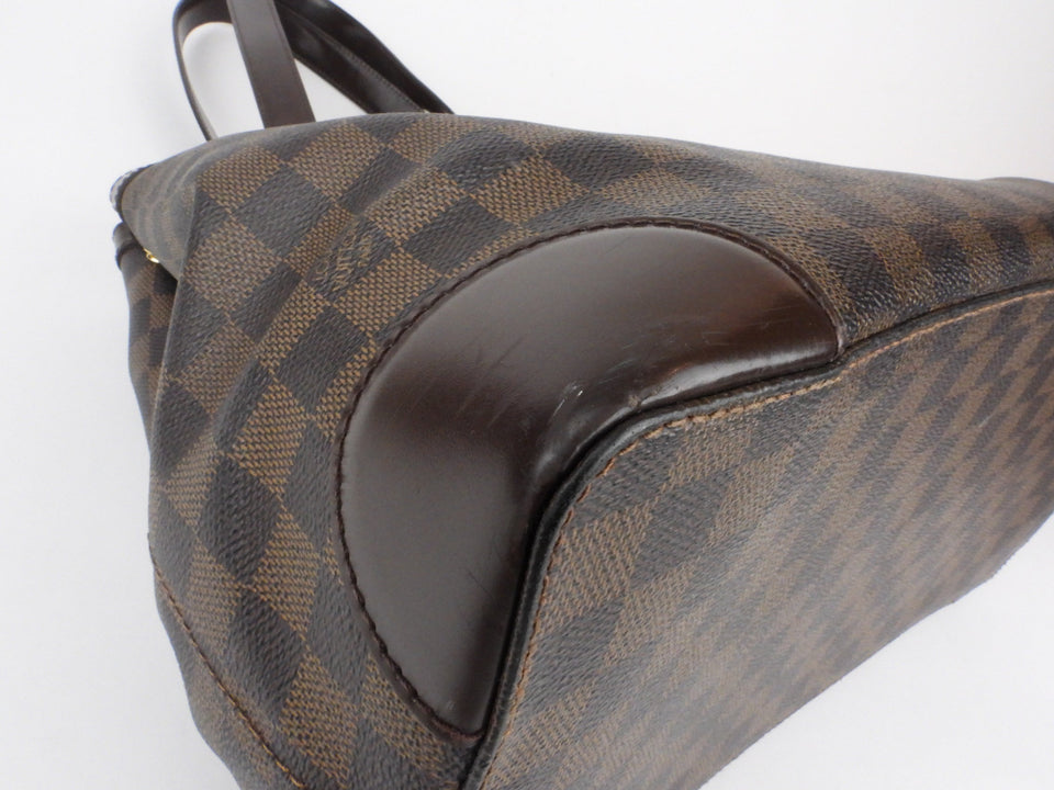 Louis Vuitton Brown Damier Ebene Coated Canvas Hampstead MM Shoulder Tote