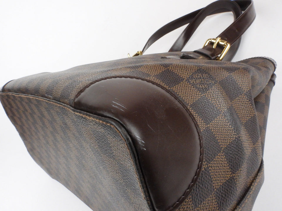 Louis Vuitton Brown Damier Ebene Coated Canvas Hampstead MM Shoulder Tote