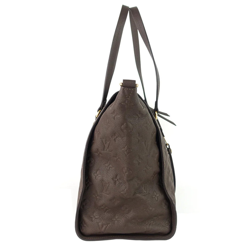 Louis Vuitton Brown Lumineuse Empreinte Leather Two-Way Tote Bag