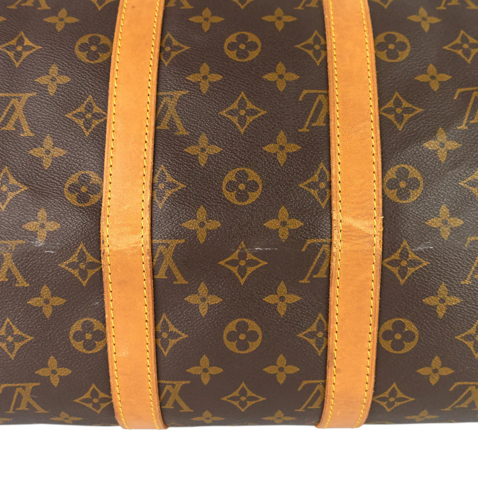 Louis Vuitton Brown Monogram Coated Canvas Keepall 45
