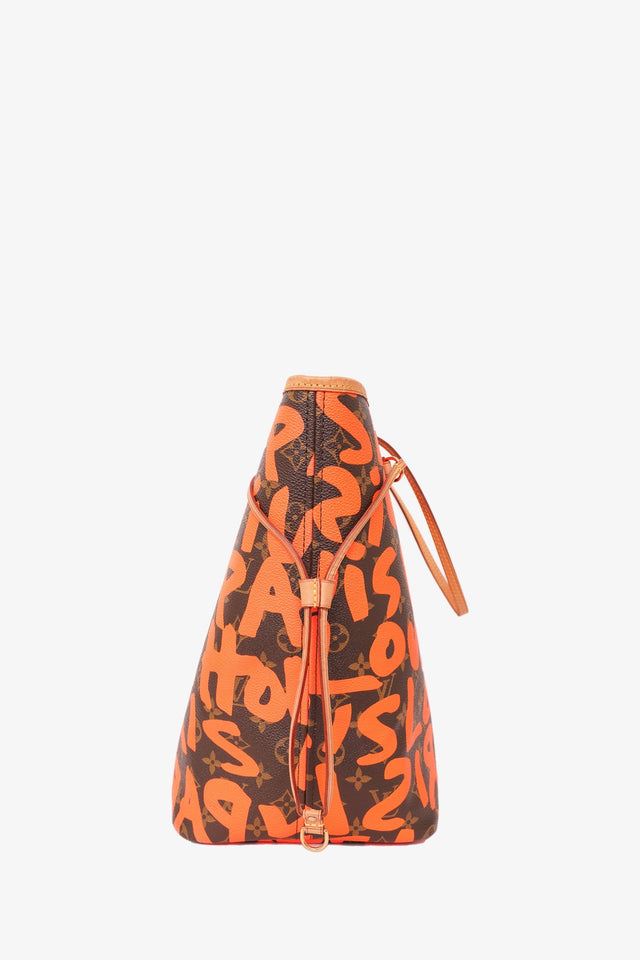 Louis Vuitton Brown/Orange Monogram Graffiti Neverfull GM