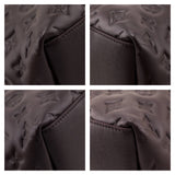 Louis Vuitton Chocolate Calfskin Embossed Monogram Coussin Hobo MM