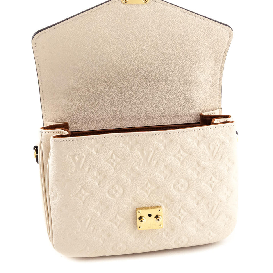 Louis Vuitton Creme Empreinte Pochette Metis MM