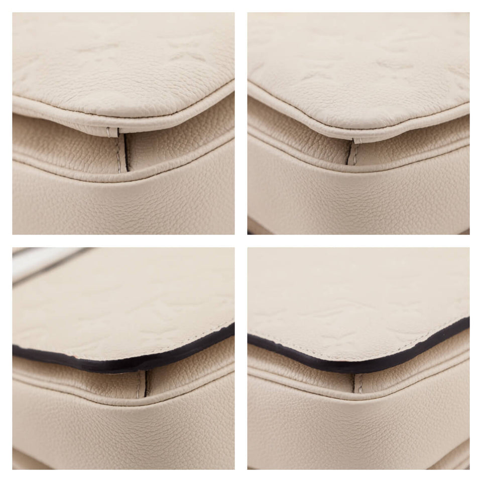 Louis Vuitton Creme Empreinte Pochette Metis MM