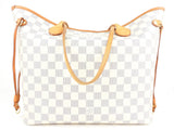 Louis Vuitton Damier Azur Coated Canvas Neverfull MM Shoulder Tote