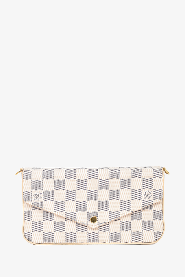 Louis Vuitton Damier Azur Felicie Pochette On Chain