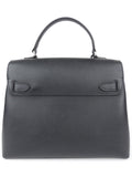 Louis Vuitton Black Grained Calfskin Leather Lockme Ever MM Two Way Top Handle Bag