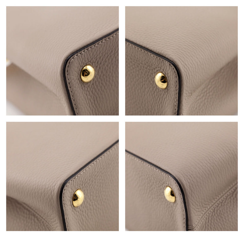 Louis Vuitton Galet Taurillon Capucines PM