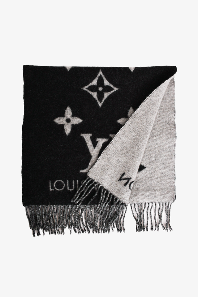 Louis Vuitton Grey Monogram Cashmere Reykjavik Scarf