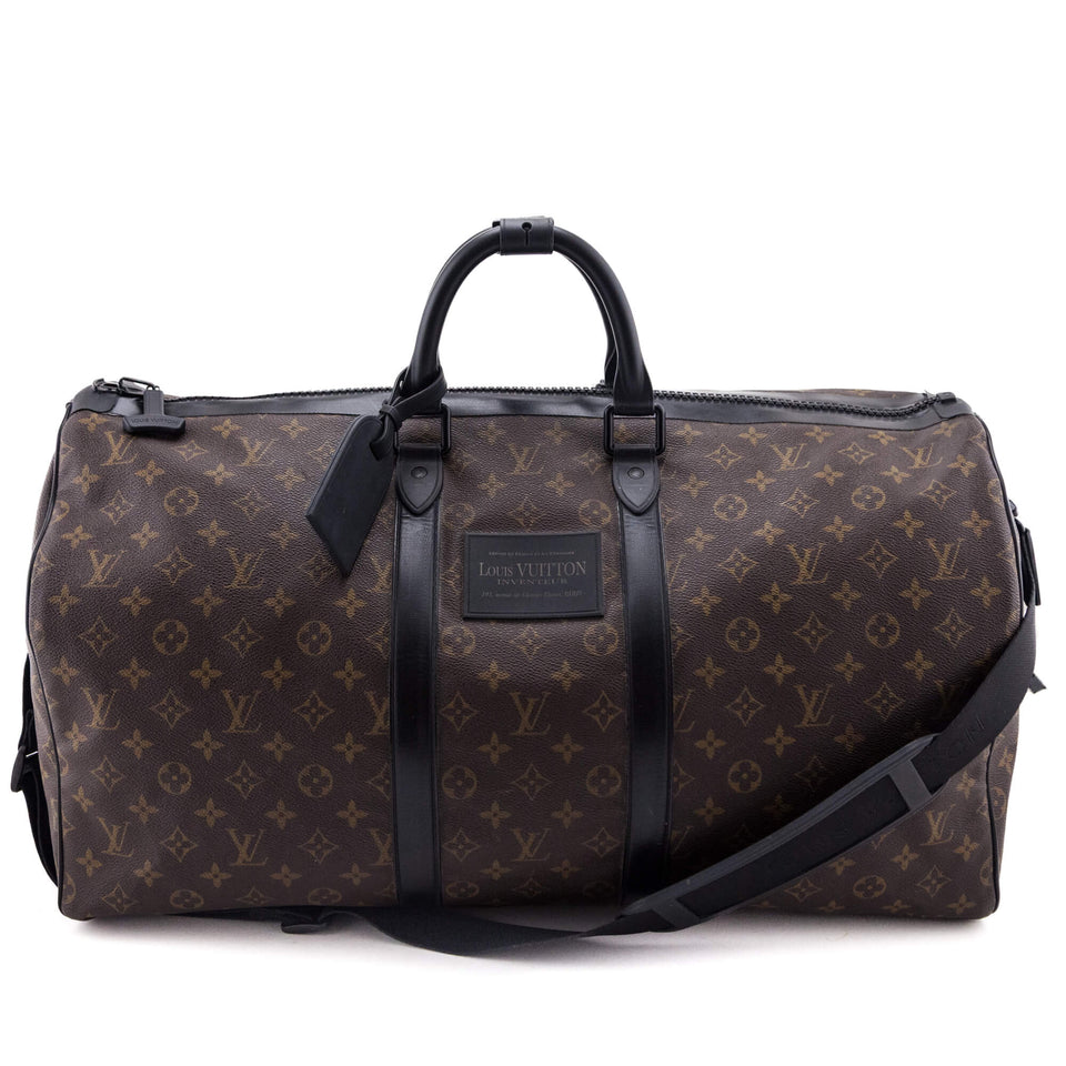 Louis Vuitton Monogram Waterproof Keepall Bandouliere 55