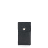 Louis Vuitton Porte Cles Badge Ardoise Black Taiga Leather Key Pouch