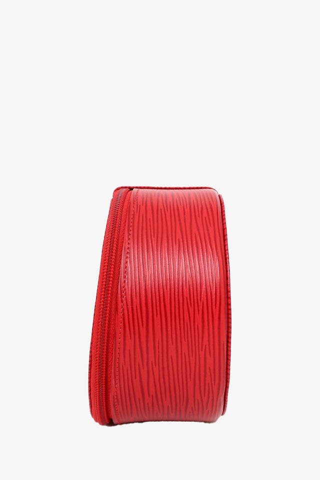 Louis Vuitton Red Epi Leather Bijoux Jewelry Case