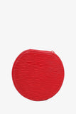 Louis Vuitton Red Epi Leather Bijoux Jewelry Case