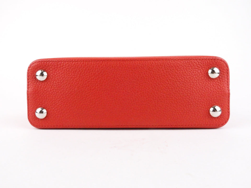 Louis Vuitton Red Taurillon Leather Capucines BB