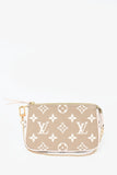 Louis Vuitton Taupe/Cream Monogram Leather Mini Pochette Accessoires