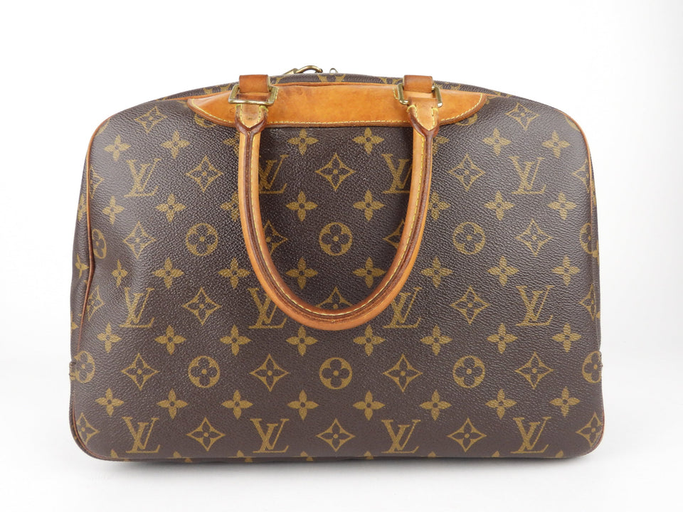 Louis Vuitton Vintage Monogram Coated Canvas Deauville Bowling Bag