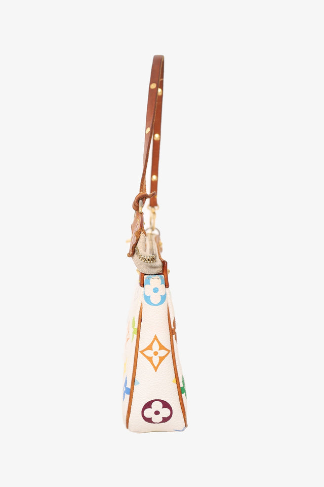 Louis Vuitton White/Multicolor Monogram Pochette