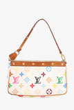 Louis Vuitton White/Multicolor Monogram Pochette