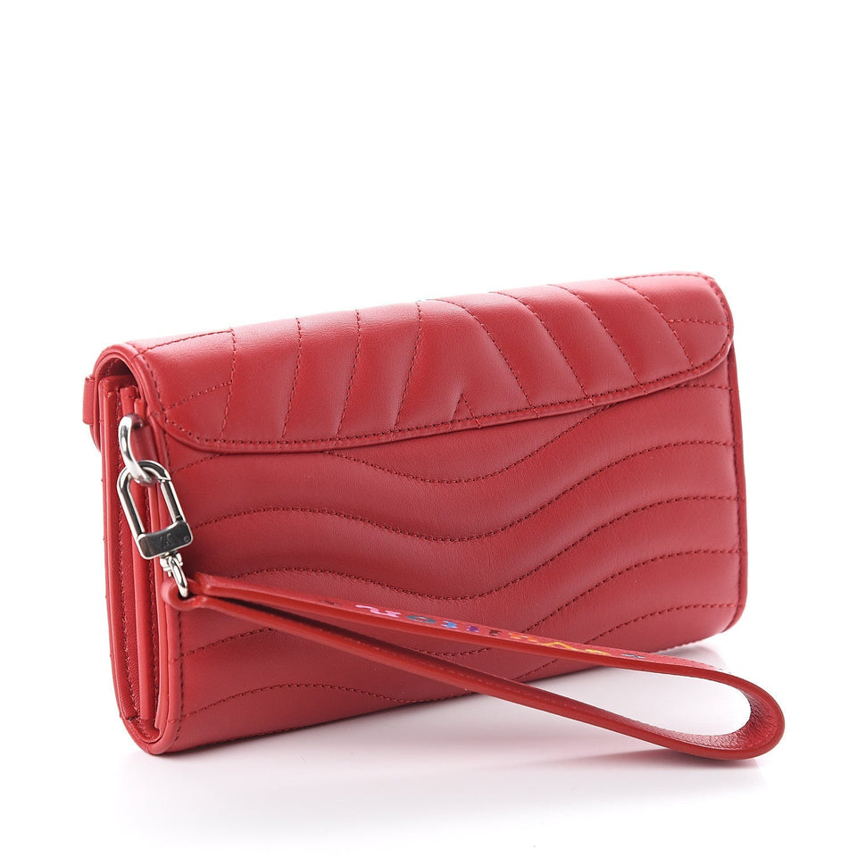 Louis Vuitton NEW WAVE LONG CALFSKIN WALLET WRISTLET