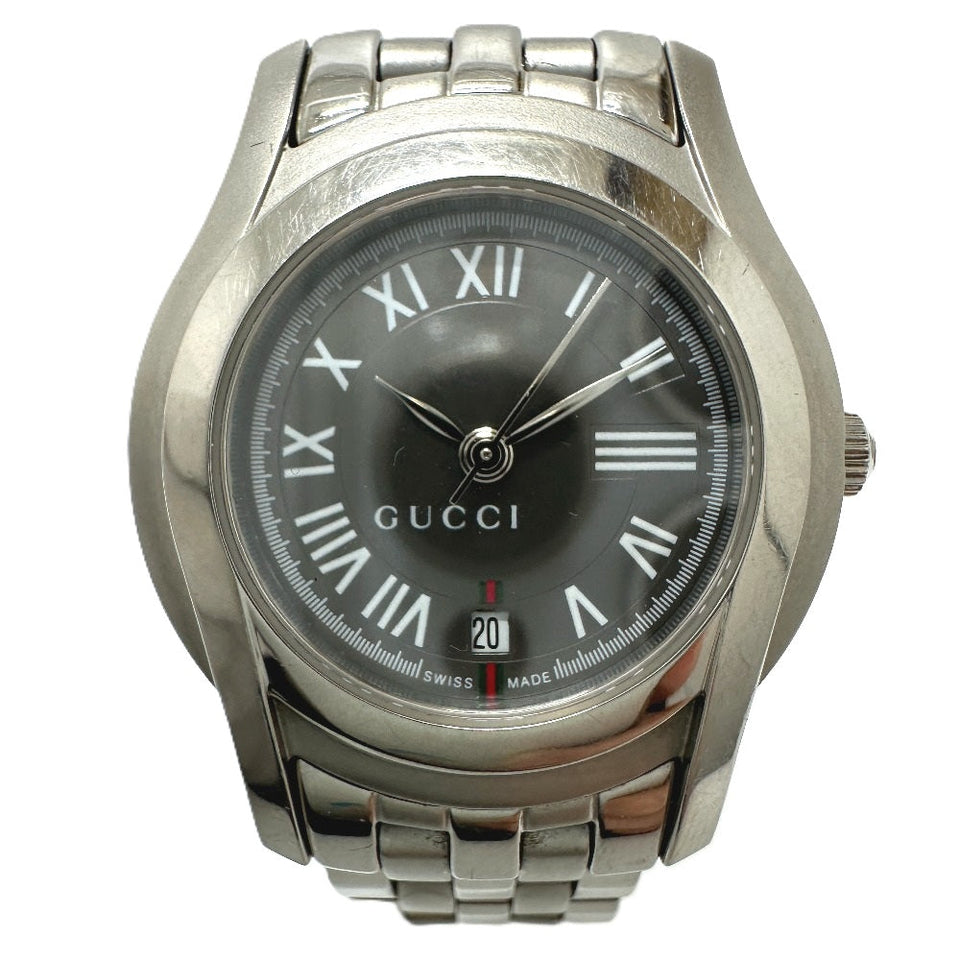 Gucci Watches Quartz 5500L Stainless Steel Silver G class gray dial