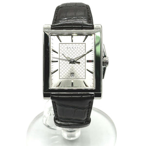 Gucci Watches Quartz YA138407 Stainless Steel Silver Rectangle Silver dial