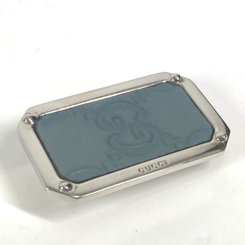 Gucci Money clip Sima leather blue Guccisima GG unisex(Unisex)