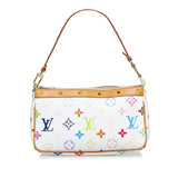 Louis Vuitton Monogram Multicolore Pochette Accessoires White Clutch