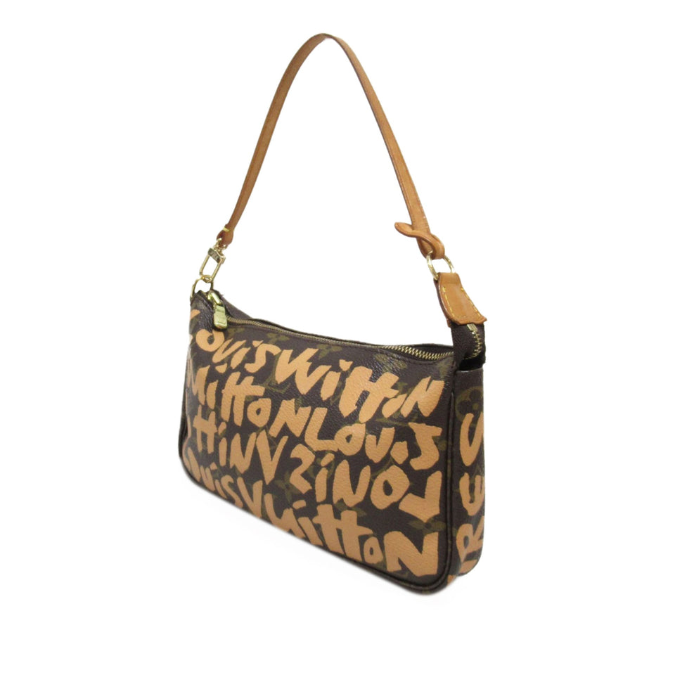 Louis Vuitton x Stephen Spro Monogram Graffiti Pochette Accessoires Baguette