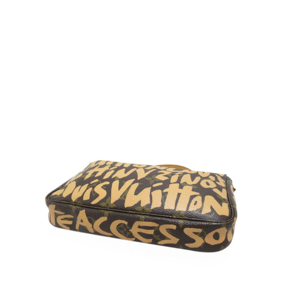 Louis Vuitton x Stephen Spro Monogram Graffiti Pochette Accessoires Baguette