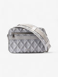 Christian Dior CD Diamond Safari with Strap Grey Coated Canvas