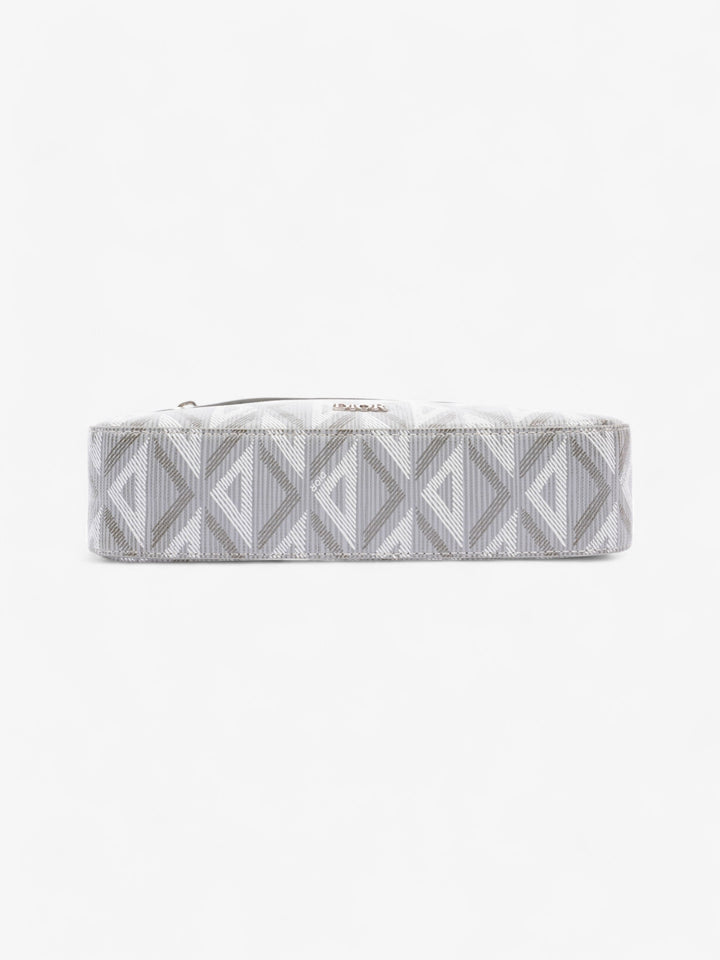 Christian Dior CD Diamond Safari with Strap Grey Coated Canvas